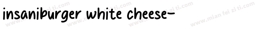 insaniburger white cheese字体转换
